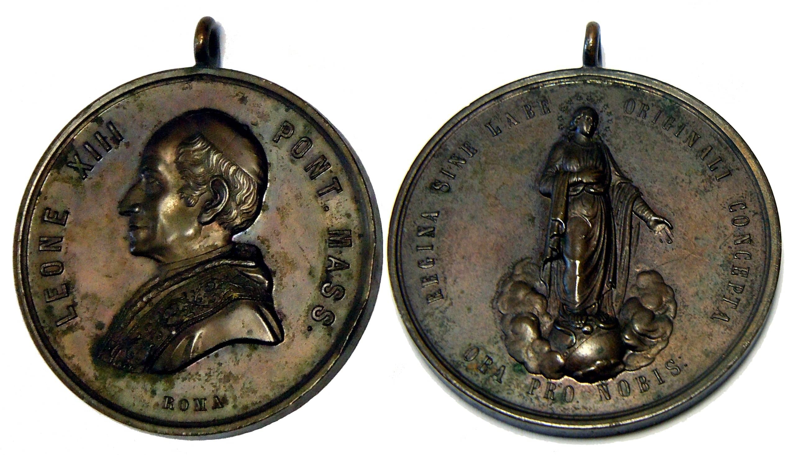 Medalha com a efígie do Papa Leão XIII